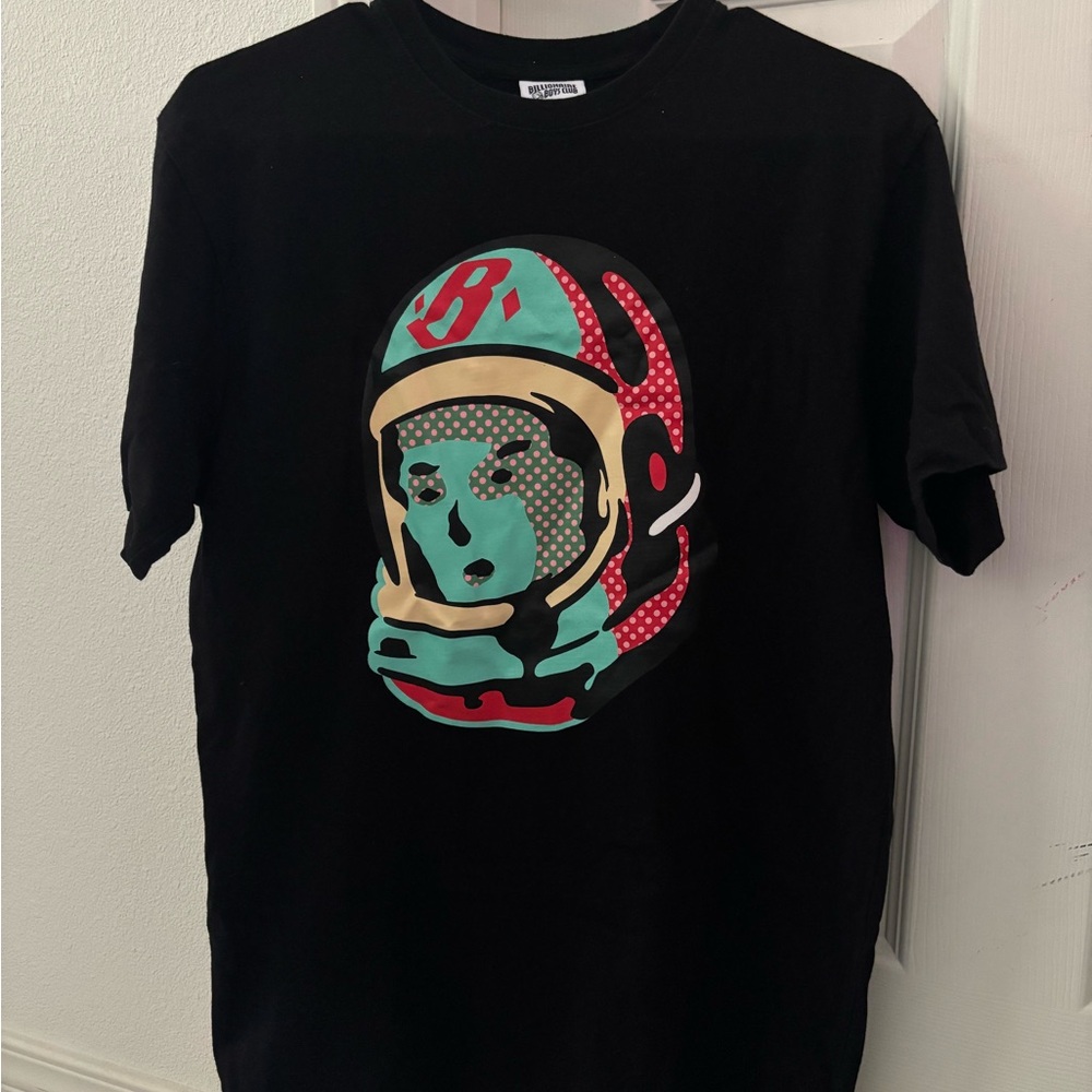 Billionaire Boys Club Black Tee with Vibrant Astronaut Graphic
